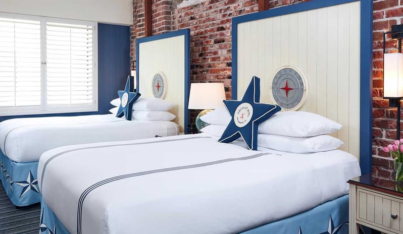 Argonaut Hotel - Deluxe Two Queen Room Bed